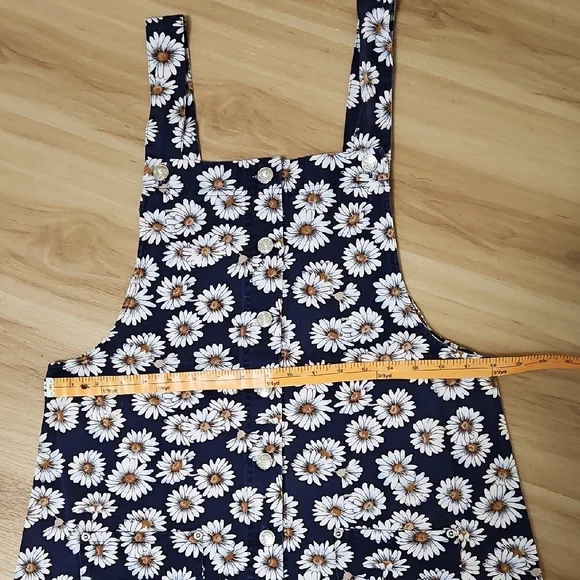 A. Byer Navy and White Floral Dress - Picture 2 of 5